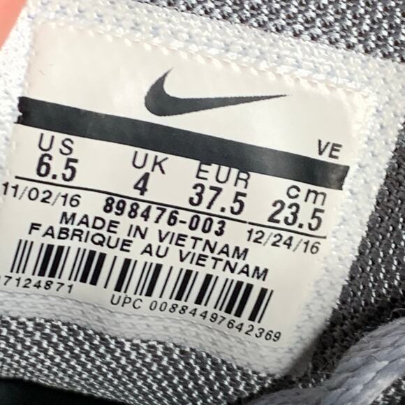 Nike Women's Flex 2017 RN Run Running Shoes 898476-003 Gray Sneakers Size 6.5 - Picture 11 of 16